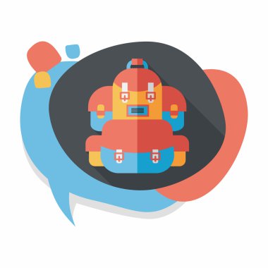 sırt düz uzun gölge simgesiyle