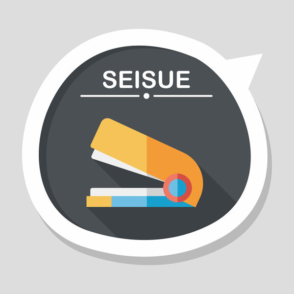 Stapler flat icon with long shadow,eps10