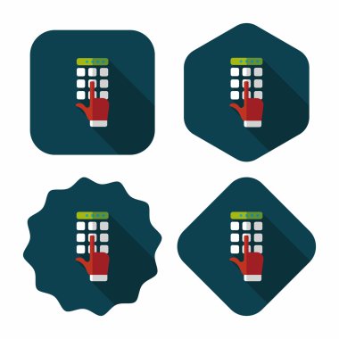 Uzun Gölge, eps10 ile ATM düz simgesi