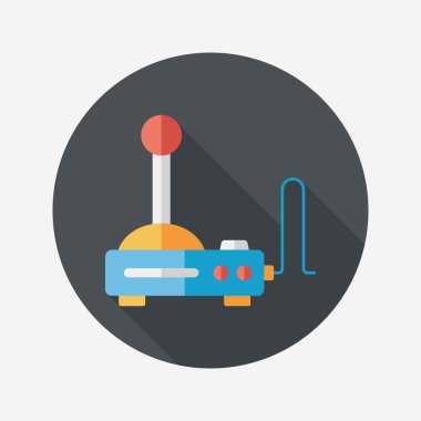 Joystick uzun gölge, eps10 düz simgesiyle