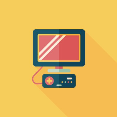 Uzun Gölge, eps10 TV oyun düz simgesiyle