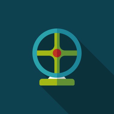 Joystick uzun gölge, eps10 düz simgesiyle