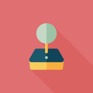Joystick uzun gölge, eps10 düz simgesiyle