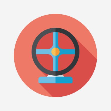 Joystick uzun gölge, eps10 düz simgesiyle