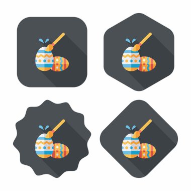 Uzun Gölge, eps10 Paskalya yortusu yumurta düz simgesiyle