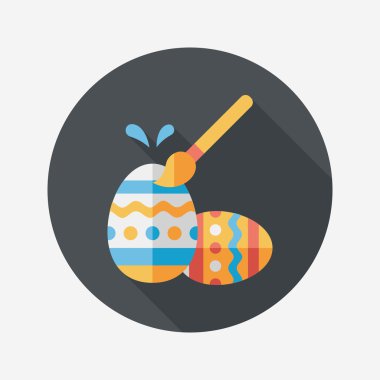 Uzun Gölge, eps10 Paskalya yortusu yumurta düz simgesiyle