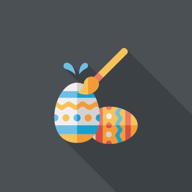 Uzun Gölge, eps10 Paskalya yortusu yumurta düz simgesiyle