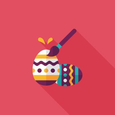 Uzun Gölge, eps10 Paskalya yortusu yumurta düz simgesiyle
