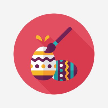 Uzun Gölge, eps10 Paskalya yortusu yumurta düz simgesiyle