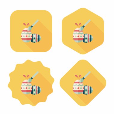 Uzun Gölge, eps10 Paskalya yortusu yumurta düz simgesiyle