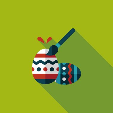 Uzun Gölge, eps10 Paskalya yortusu yumurta düz simgesiyle