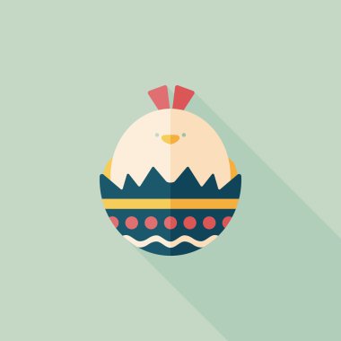 Uzun Gölge, eps10 Paskalya yortusu yumurta düz simgesiyle