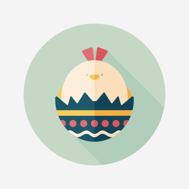 Uzun Gölge, eps10 Paskalya yortusu yumurta düz simgesiyle