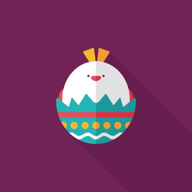 Uzun Gölge, eps10 Paskalya yortusu yumurta düz simgesiyle