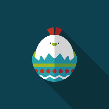 Uzun Gölge, eps10 Paskalya yortusu yumurta düz simgesiyle