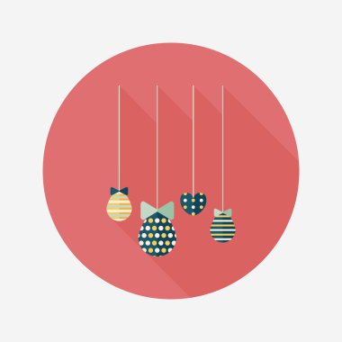 Uzun Gölge, eps10 düz simgesiyle asılı Paskalya