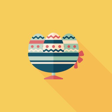 Uzun Gölge, eps10 Paskalya yortusu yumurta düz simgesiyle