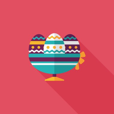Uzun Gölge, eps10 Paskalya yortusu yumurta düz simgesiyle