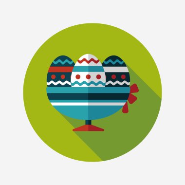 Uzun Gölge, eps10 Paskalya yortusu yumurta düz simgesiyle