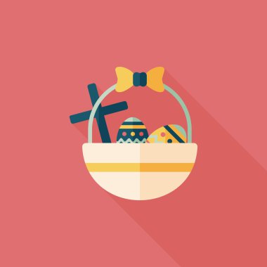 Uzun Gölge, eps10 Paskalya yortusu yumurta düz simgesiyle