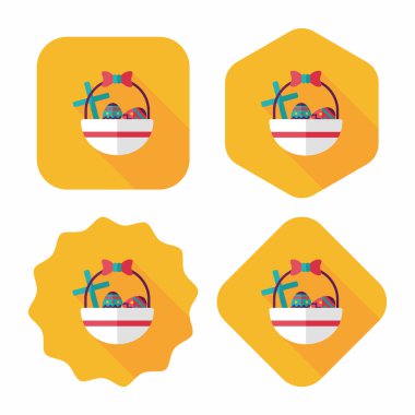 Uzun Gölge, eps10 Paskalya yortusu yumurta düz simgesiyle