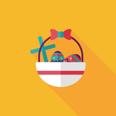 Uzun Gölge, eps10 Paskalya yortusu yumurta düz simgesiyle