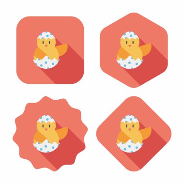 Uzun Gölge, eps10 Paskalya yortusu yumurta düz simgesiyle