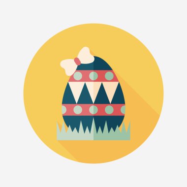 Uzun Gölge, eps10 Paskalya yortusu yumurta düz simgesiyle