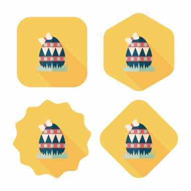 Uzun Gölge, eps10 Paskalya yortusu yumurta düz simgesiyle