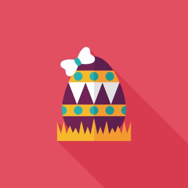 Uzun Gölge, eps10 Paskalya yortusu yumurta düz simgesiyle