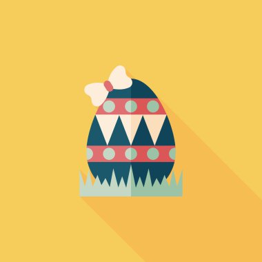 Uzun Gölge, eps10 Paskalya yortusu yumurta düz simgesiyle