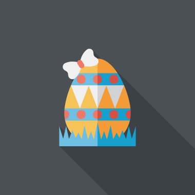 Uzun Gölge, eps10 Paskalya yortusu yumurta düz simgesiyle