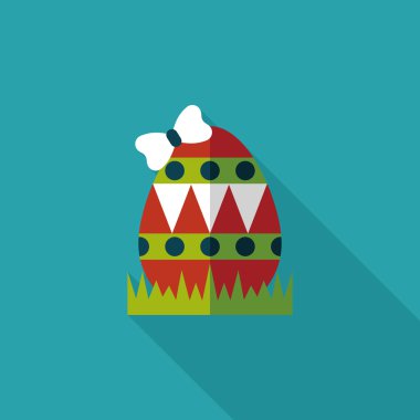 Uzun Gölge, eps10 Paskalya yortusu yumurta düz simgesiyle