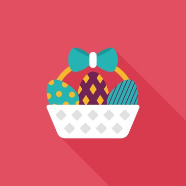 Uzun Gölge, eps10 Paskalya yortusu yumurta düz simgesiyle