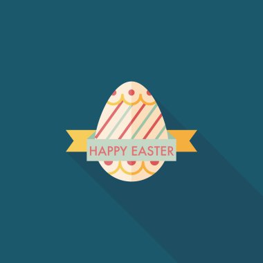 Uzun Gölge, eps10 Paskalya yortusu yumurta düz simgesiyle