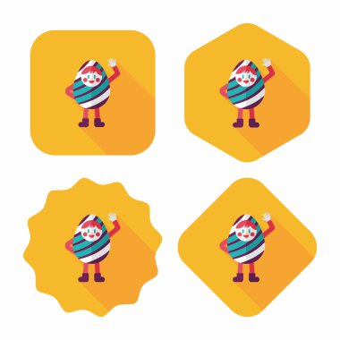 Uzun Gölge, eps10 Paskalya kostüm düz simgesiyle