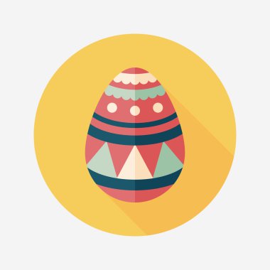 Uzun Gölge, eps10 Paskalya yortusu yumurta düz simgesiyle