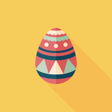 Uzun Gölge, eps10 Paskalya yortusu yumurta düz simgesiyle