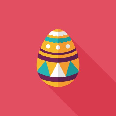Uzun Gölge, eps10 Paskalya yortusu yumurta düz simgesiyle