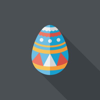 Uzun Gölge, eps10 Paskalya yortusu yumurta düz simgesiyle