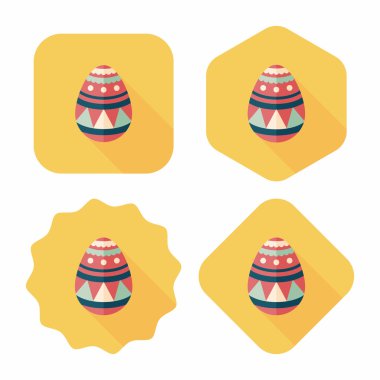 Uzun Gölge, eps10 Paskalya yortusu yumurta düz simgesiyle