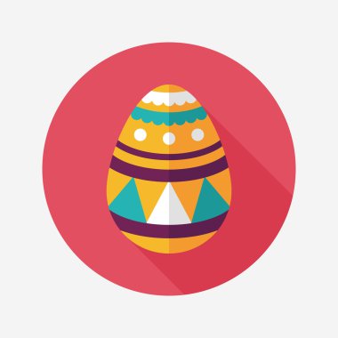 Uzun Gölge, eps10 Paskalya yortusu yumurta düz simgesiyle
