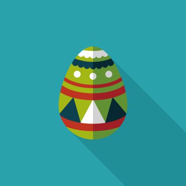 Uzun Gölge, eps10 Paskalya yortusu yumurta düz simgesiyle