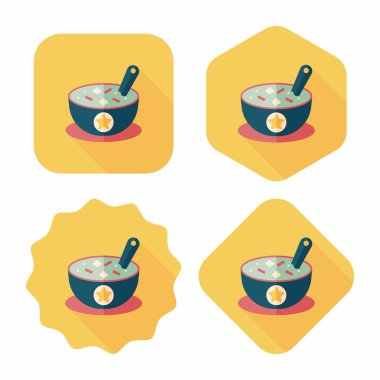 Uzun Gölge, eps10 ile çorba düz simgesi