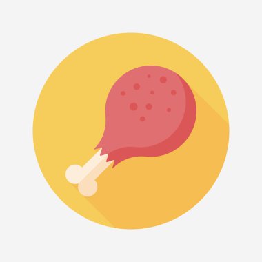 Uzun Gölge, eps10 ile tavuk bacakları düz simgesi