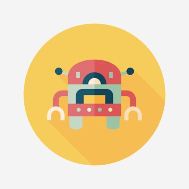 Uzun Gölge, eps10 robot düz simgesiyle