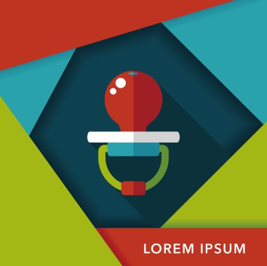 Uzun Gölge, eps 10 bebeğin kukla düz simgesiyle