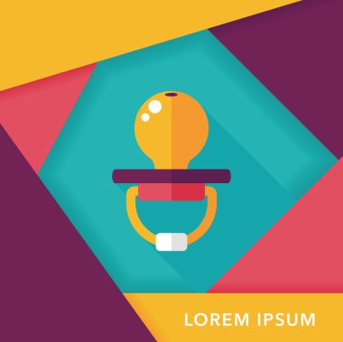 Uzun Gölge, eps 10 bebeğin kukla düz simgesiyle