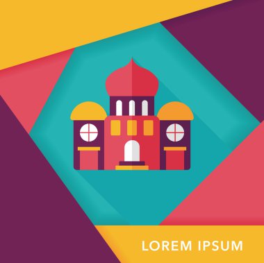 Uzun Gölge, eps10 Sarayı düz simgesi oluşturma