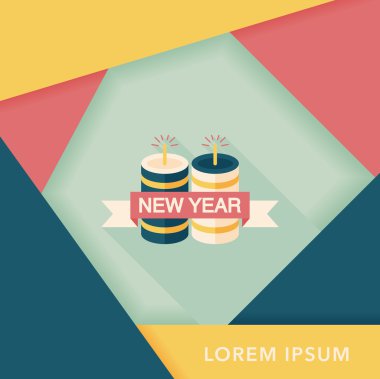 Çin festival couplets ile uzun shado fener düz simgesiyle